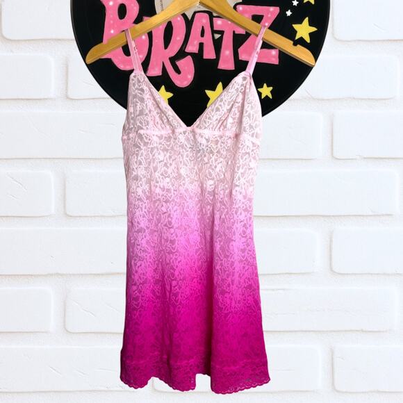 Victoria's Secret Pink Lace Slip Dress - Picture 1 of 4